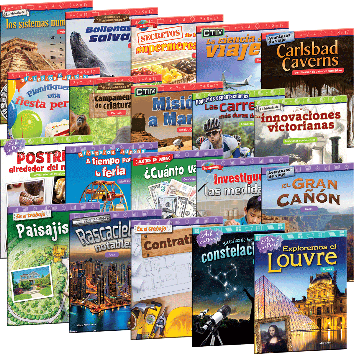 Mathematics Readers, 2nd Edition Grade 3 Spanish 6-Book Collection (20 Titles, 120 Readers)