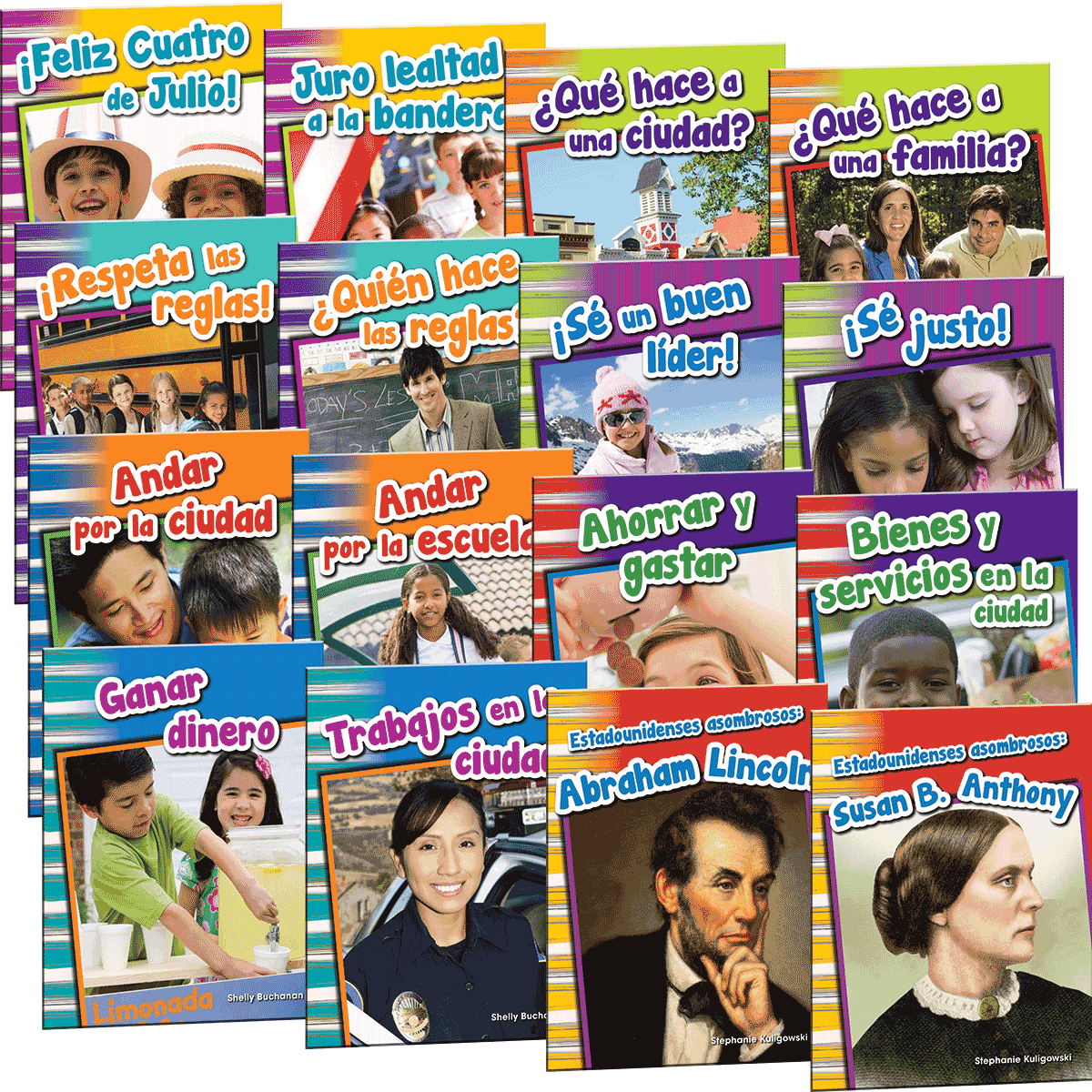 Primary Source Readers Grade 1 Spanish 6-Pack Collection (16 Titles, 96 Readers)