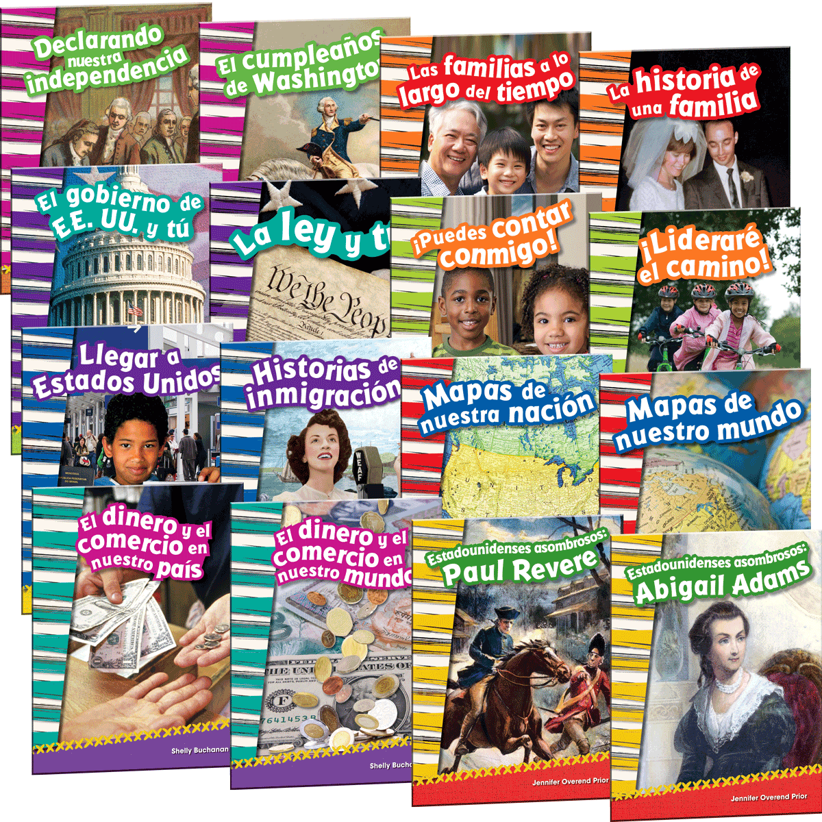 Primary Source Readers Grade 2 Spanish 6-Pack Collection (16 Titles, 96 Readers)