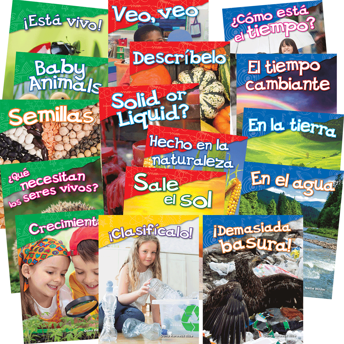 Science Readers, Grade K Spanish 6-Pack Collection (16 Titles, 96 Readers)