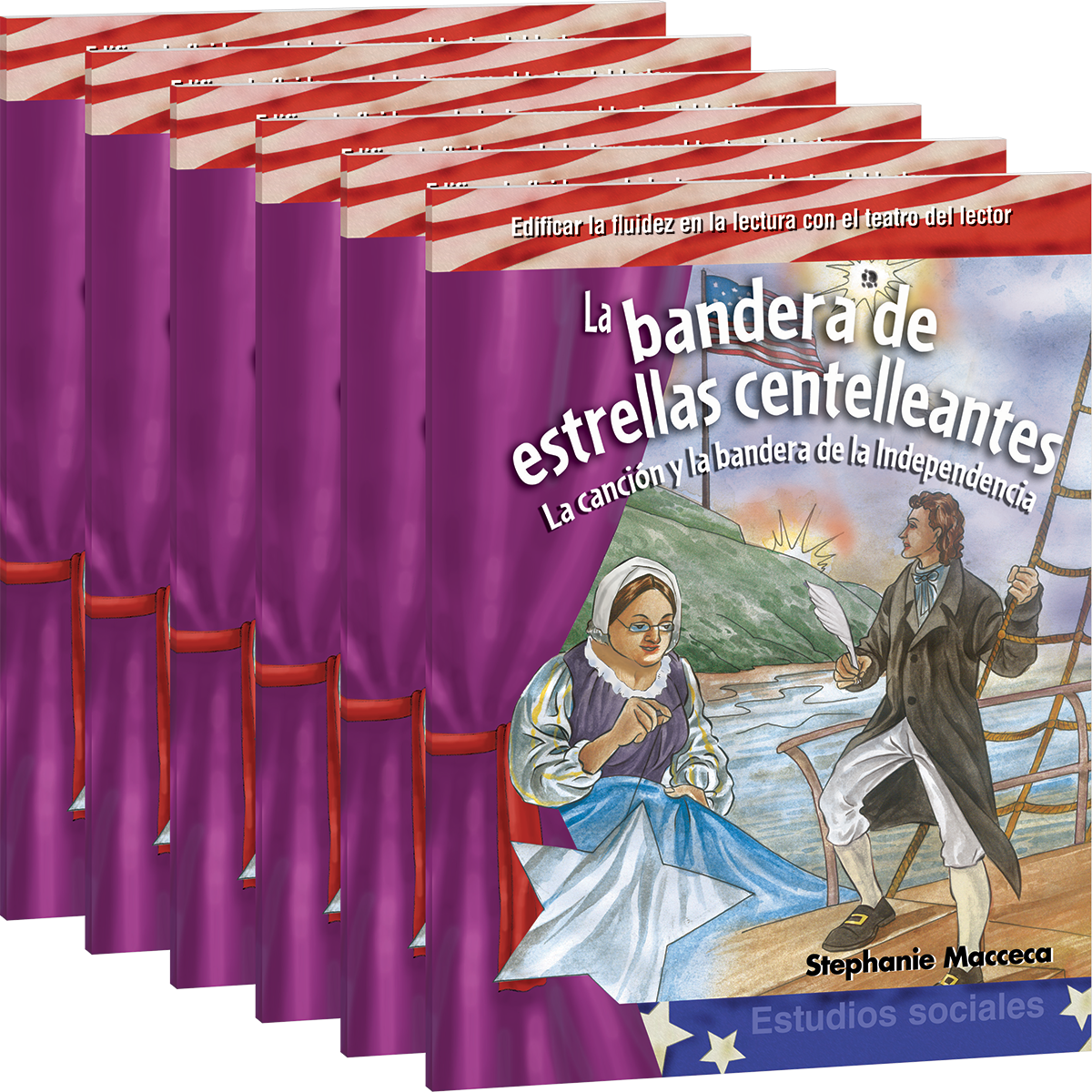 La bandera de estrellas centelleantes 6-Pack for California