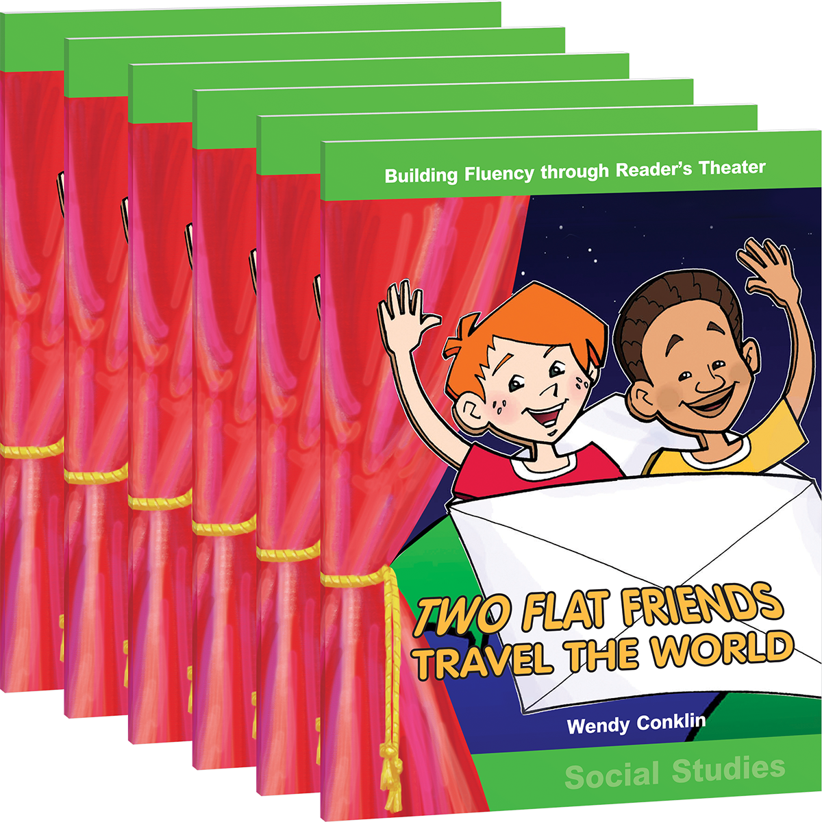 Two Flat Friends Travel the World 6-Pack