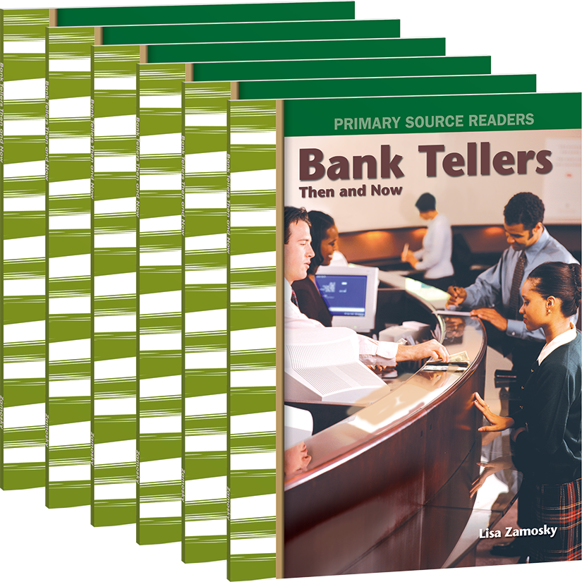 Bank Tellers Then and Now 6-Pack