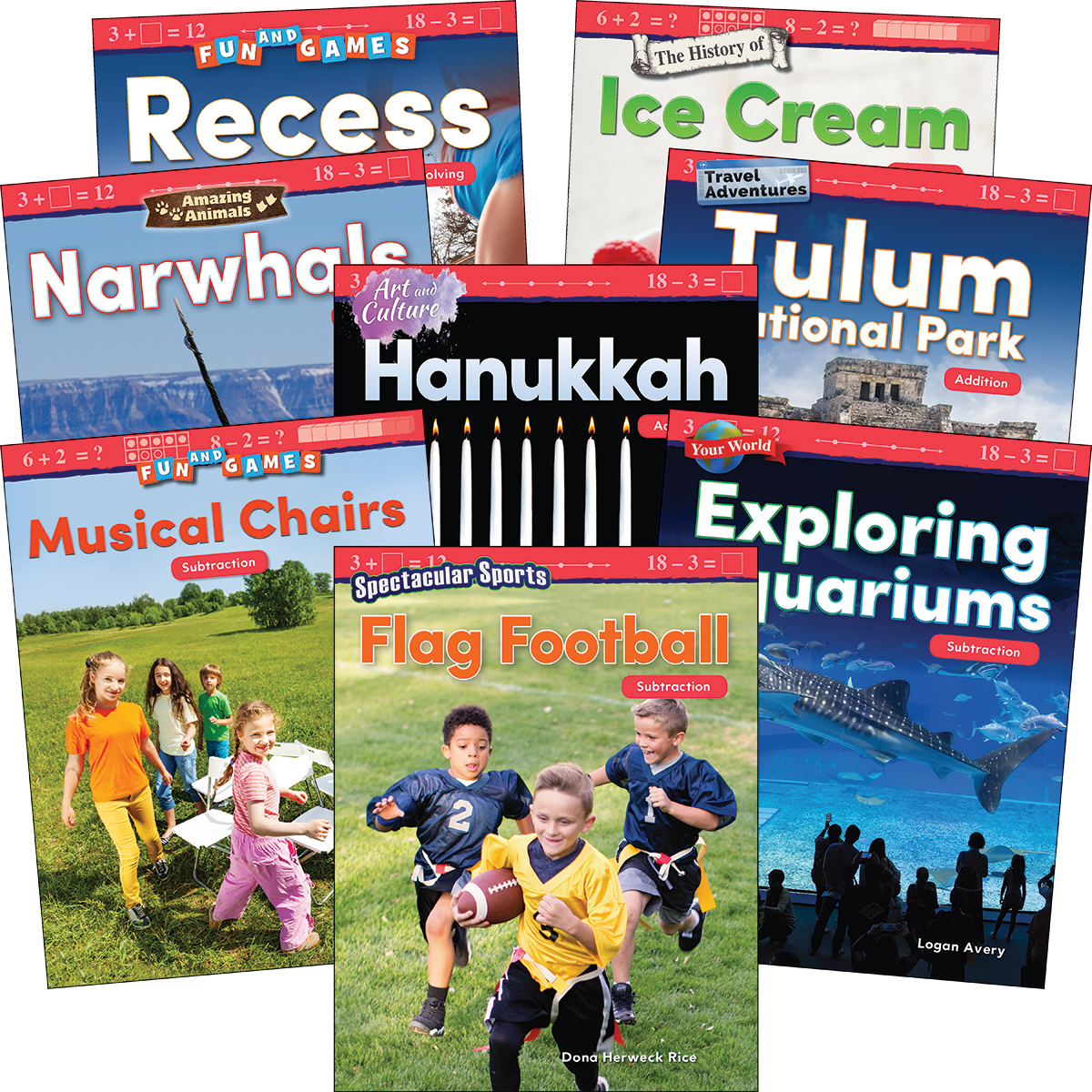 Addition & Subtraction: Grades K-1 (8-Book Set)