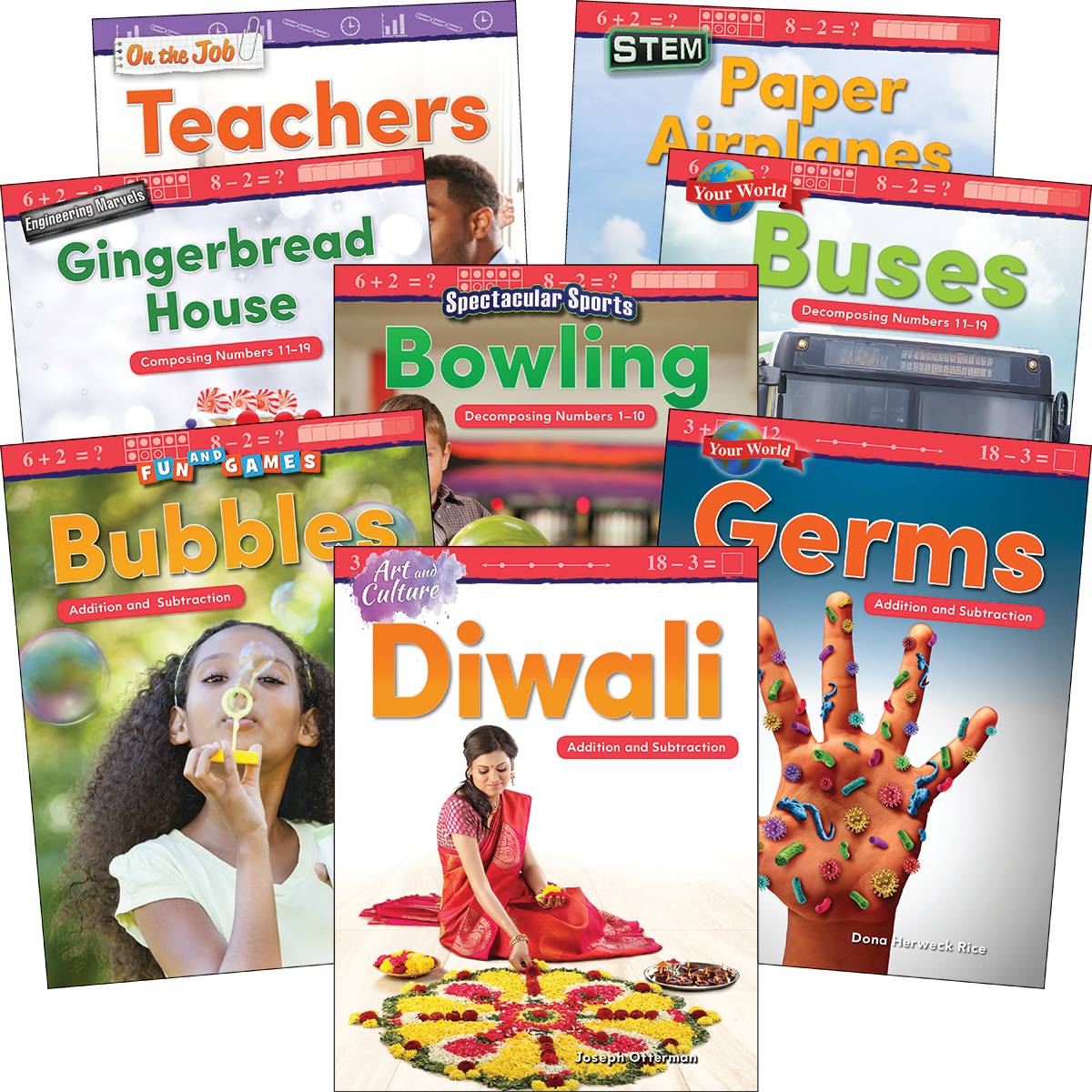 Number Sense & Operations: Grades K-1 (8-Book Set)