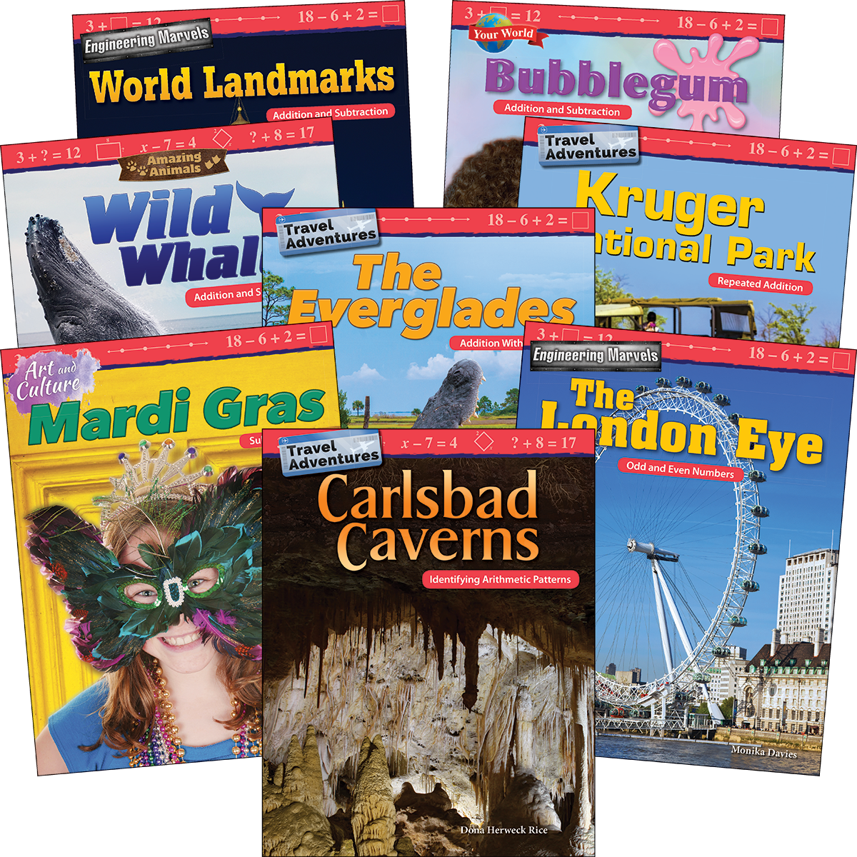 Addition & Subtraction: Grades 2-3 (8-Book Set)
