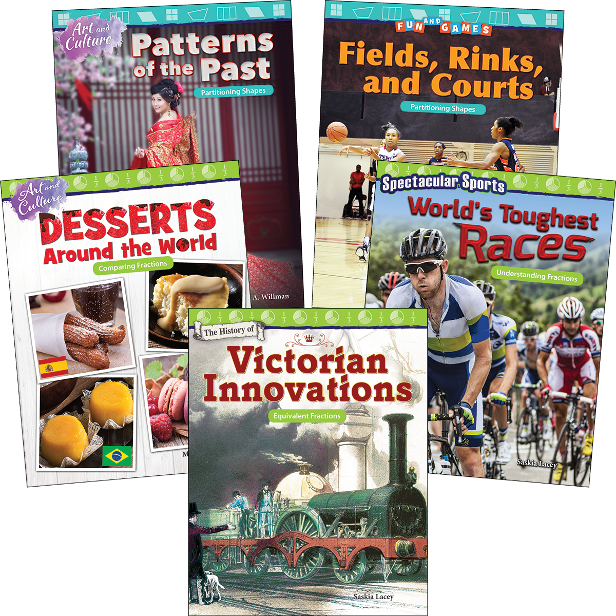 Fractions: Grades 2-3 (5-Book Set)