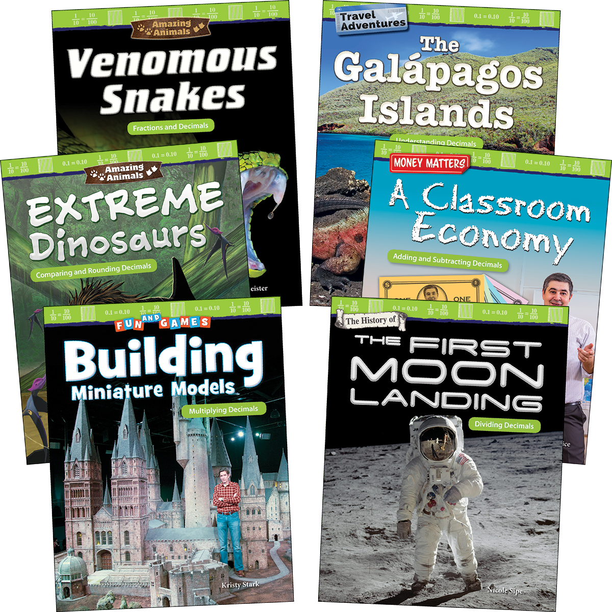 Fractions & Decimals: Grades 4-5 (6-Book Set)