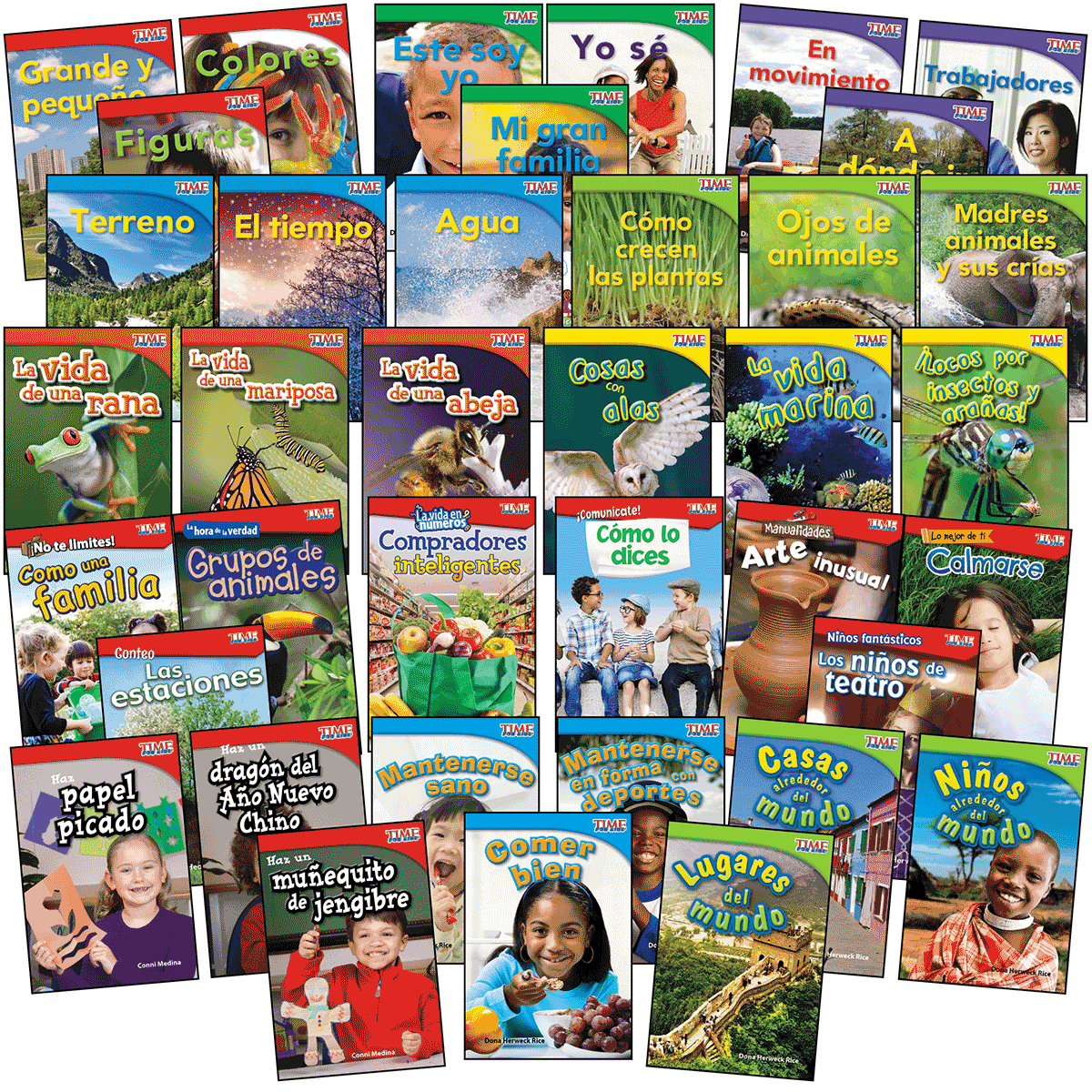 Nonfiction Readers Grade 1 Spanish 6-Pack Collection (38 Titles, 228 Readers)