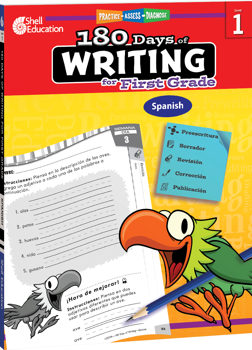 180 Days®: Writing for First Grade (Spanish)