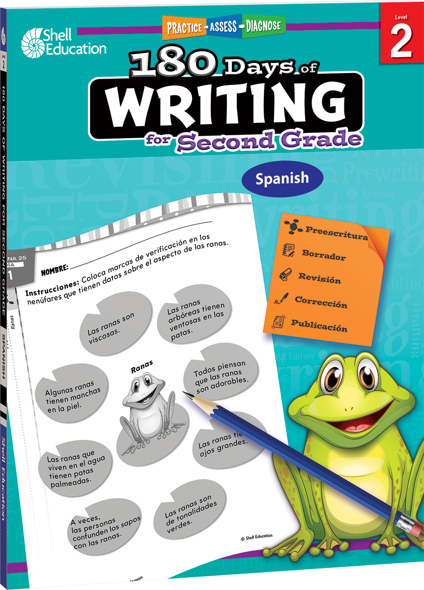 180 Days®: Writing for Second Grade (Spanish)