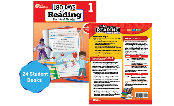 180 Days™: Reading for First Grade 24-Book Set