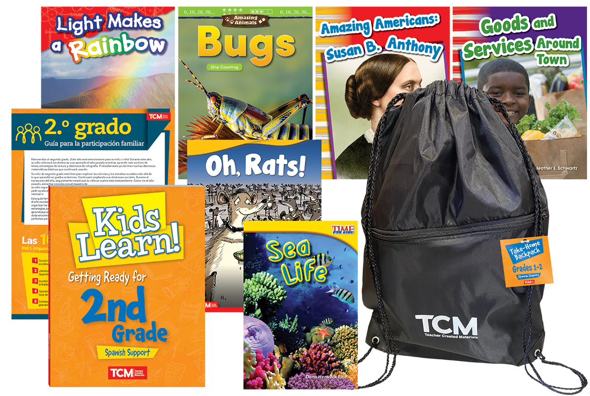 Take-Home Backpack: Grades 1–2 (Spanish Support)