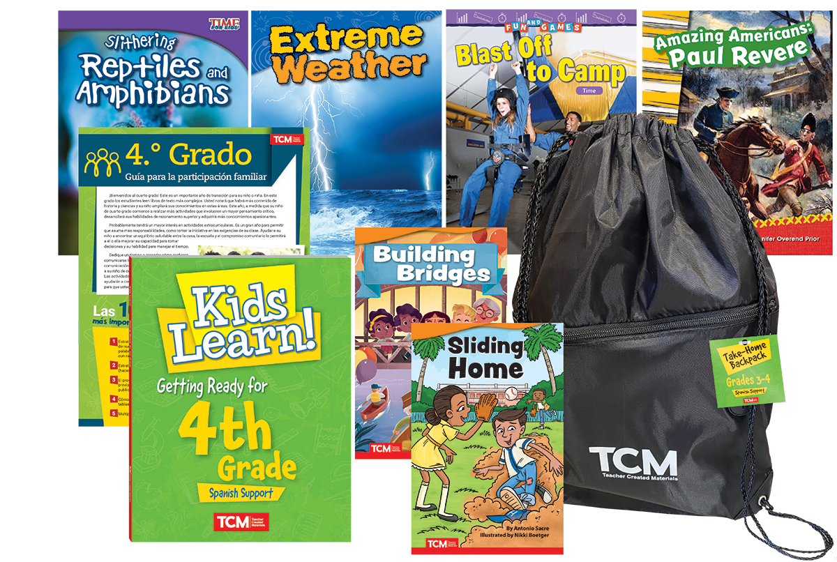 Take-Home Backpack: Grades 3–4 (Spanish Support)
