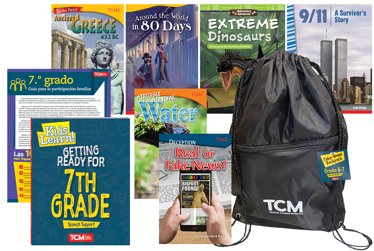 Take-Home Backpack: Grades 6–7 (Spanish Support)