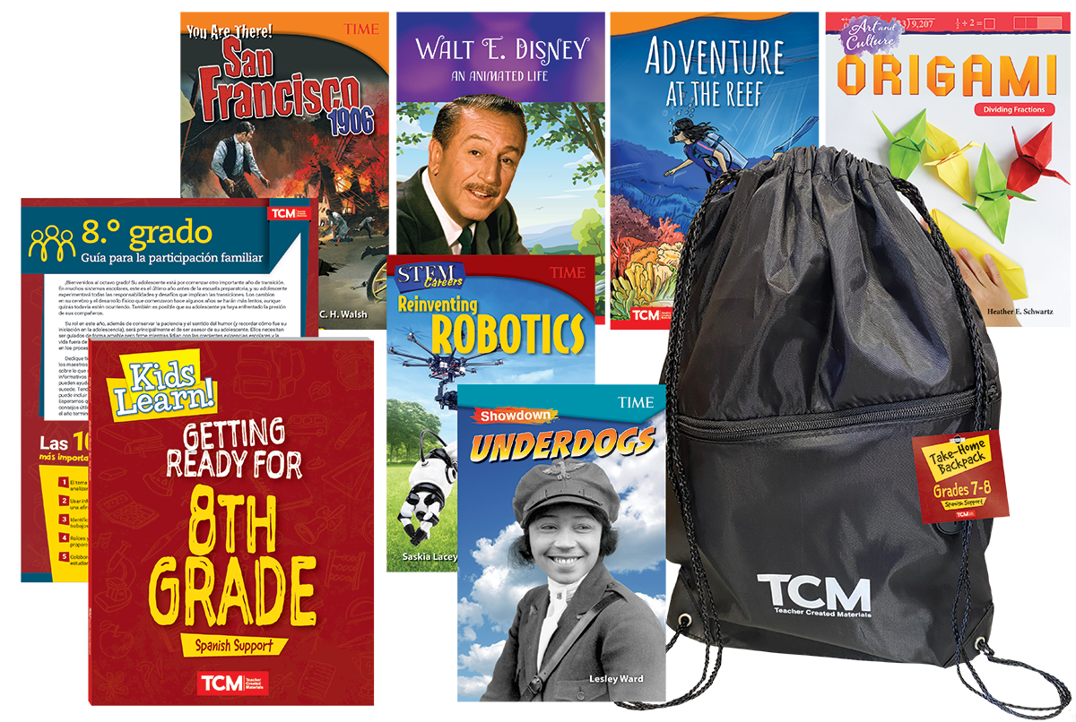 Take-Home Backpack: Grades 7–8 (Spanish Support)