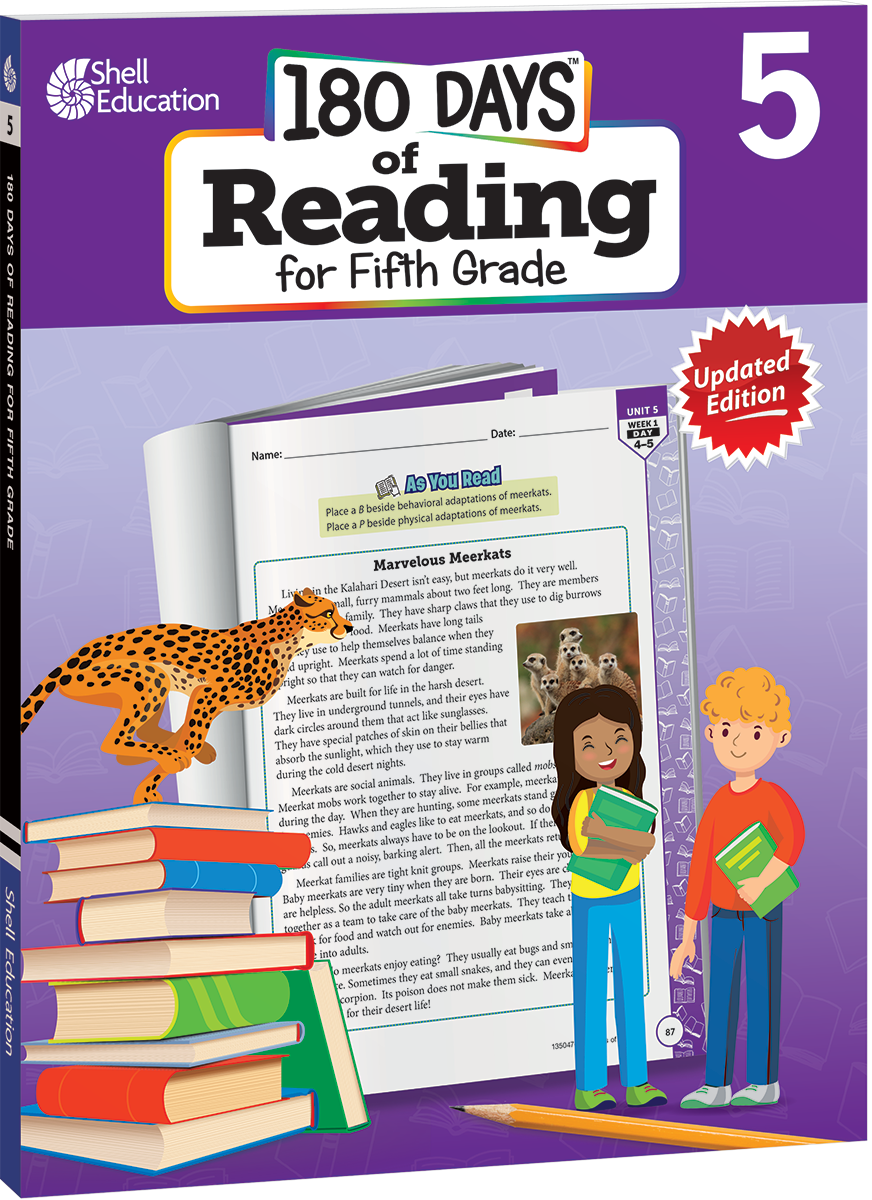 180 Days®: Reading for Fifth Grade, 2nd Edition