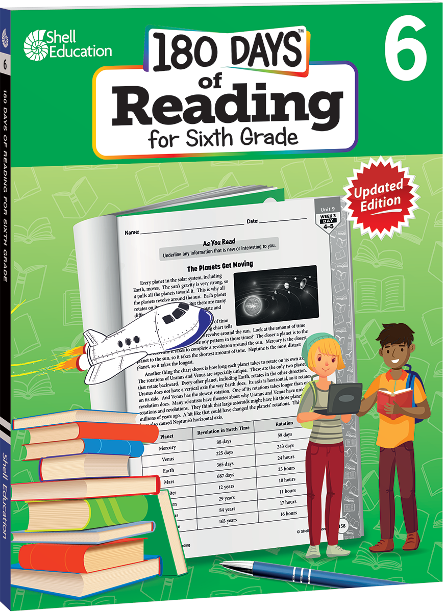 180 Days®: Reading for Sixth Grade, 2nd Edition
