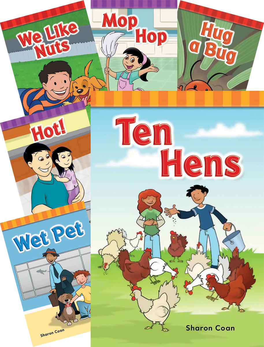Short E, O, U Rimes PreK-1, 6-book Set