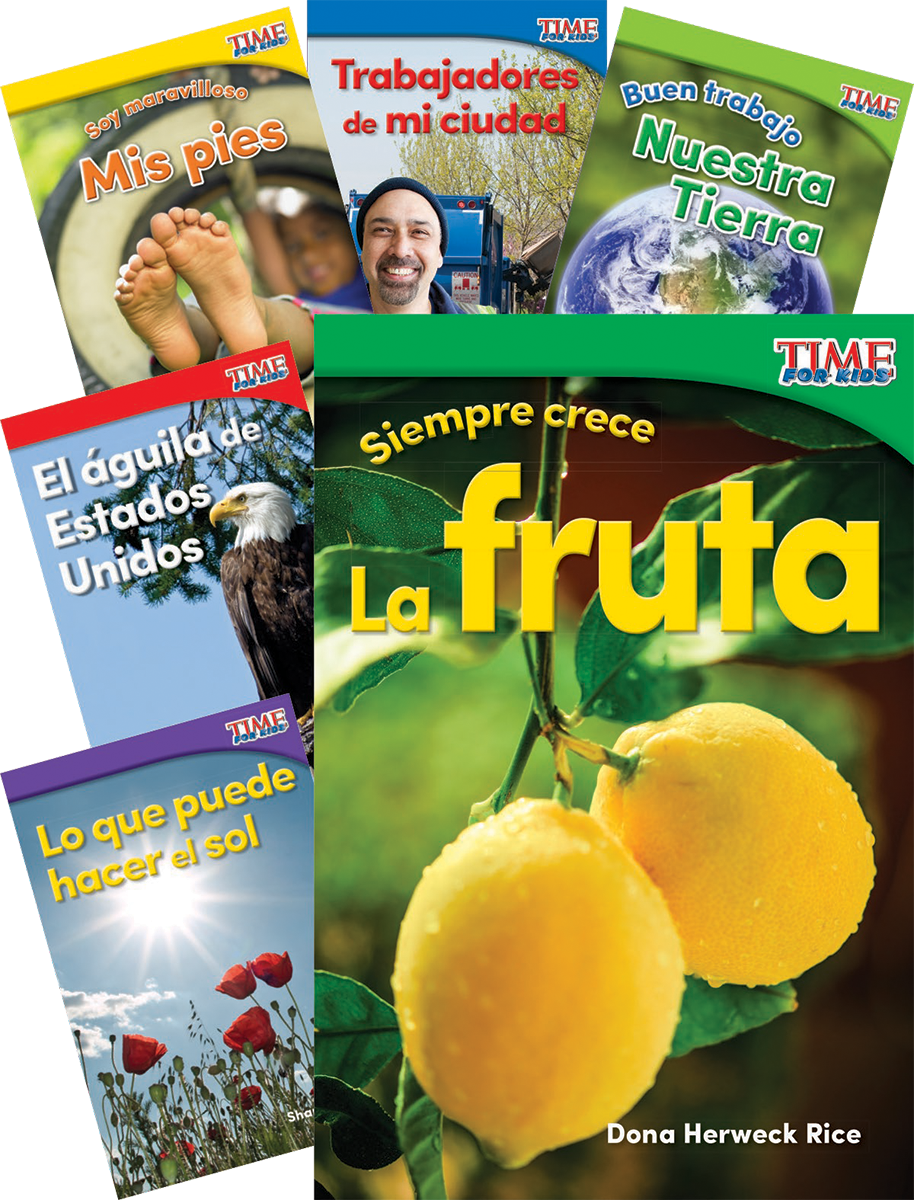 TIME FOR KIDS® Informational Text Grade K Spanish Readers Set 2 10-Book Set