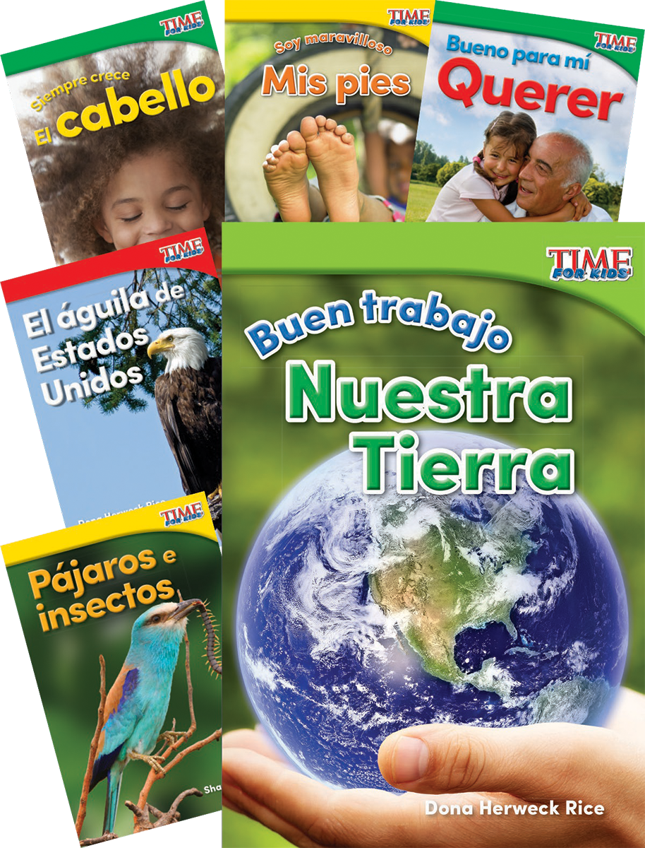 TIME FOR KIDS® Informational Text Grade K Spanish Readers 30-Book Set