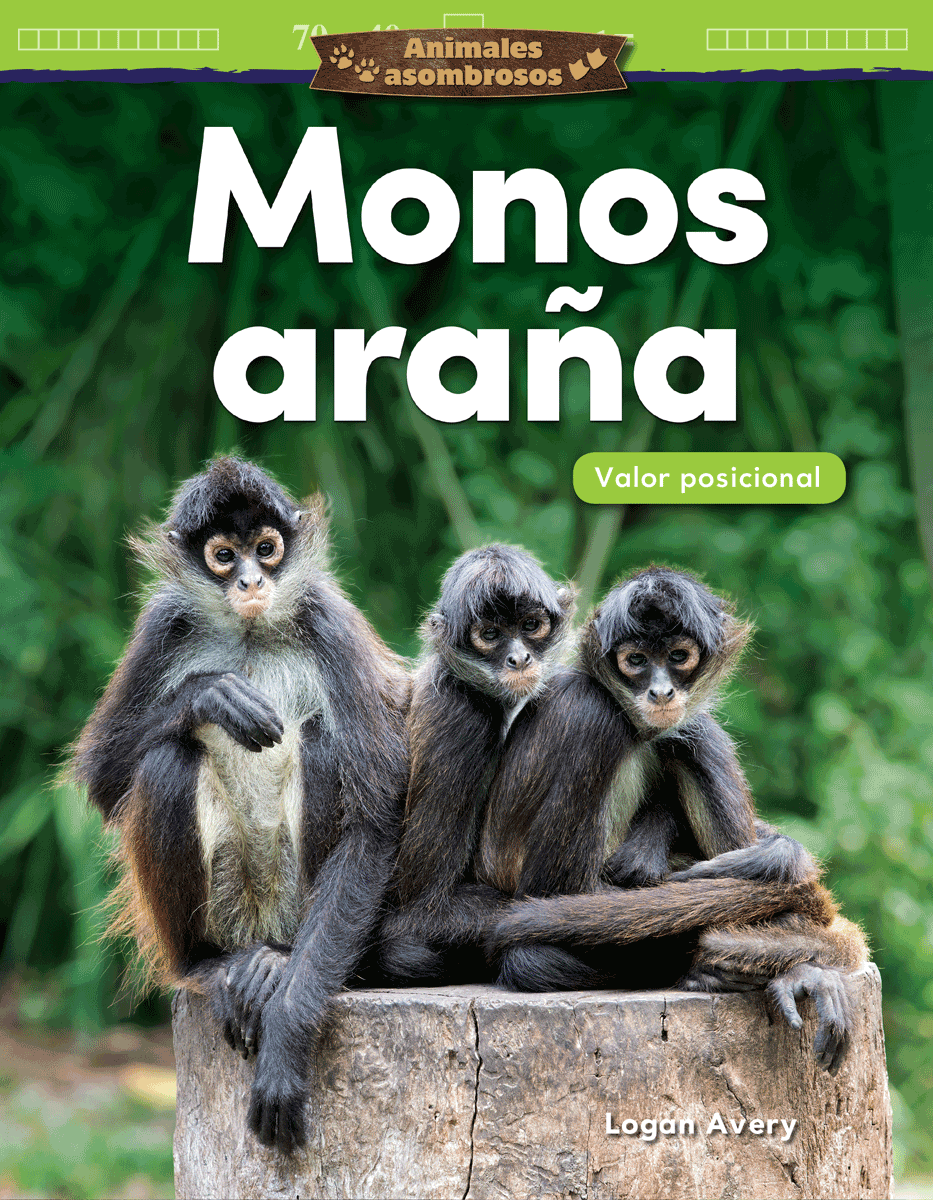 Animales asombrosos: Monos araña: Valor posicional ebook
