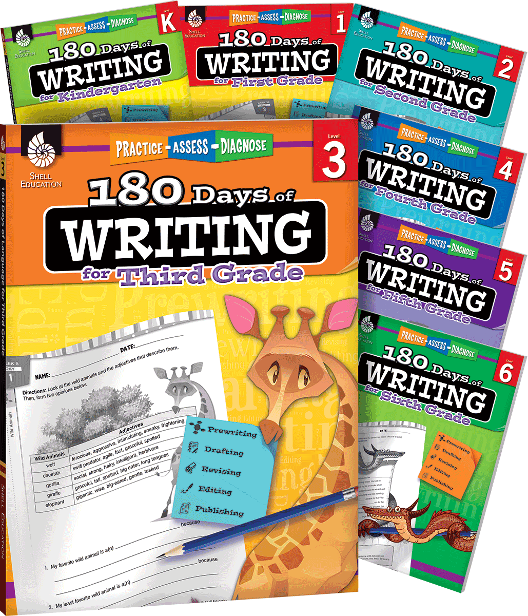 180 Days™: Writing for K-6, 7-Book Set