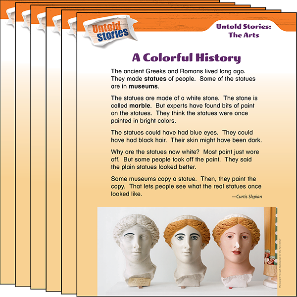 Untold Stories: The Arts: A Colorful History 6-Pack