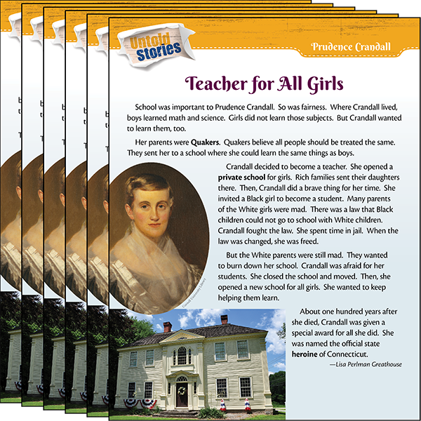 Prudence Crandall: Teacher for All Girls 6-Pack