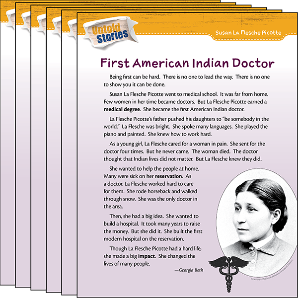 Susan La Flesche Picotte: First American Indian Doctor 6-Pack