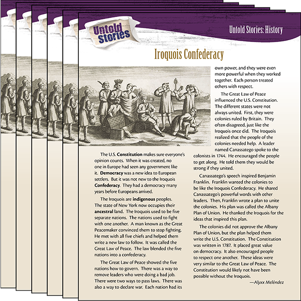 Untold Stories: History: Iroquois Confederacy 6-Pack