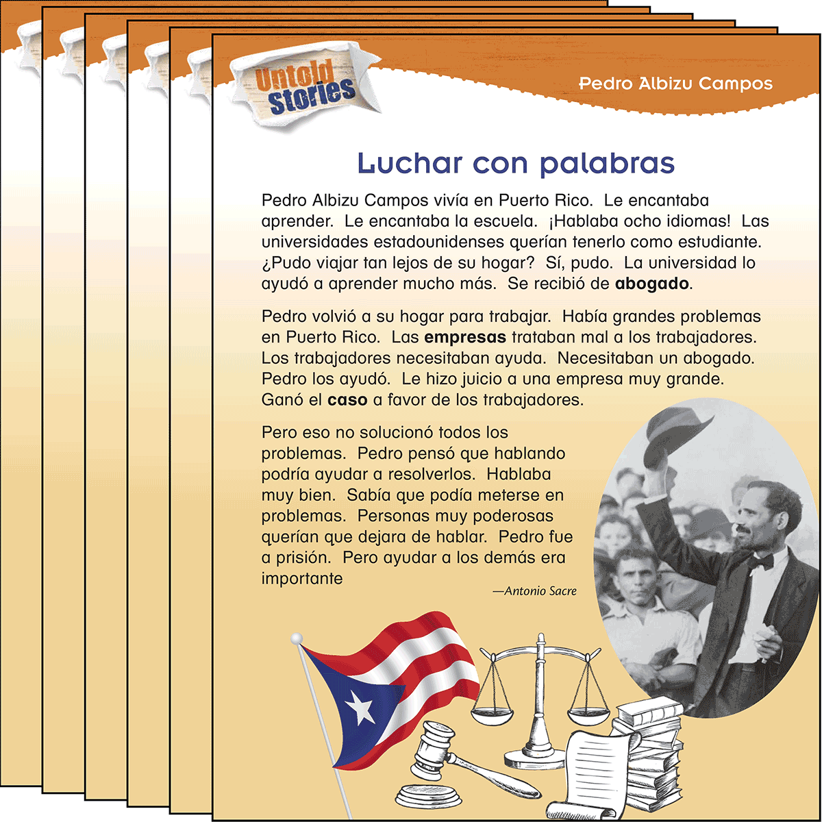 Pedro Albizu Campos: Luchar con palabras 6-Pack