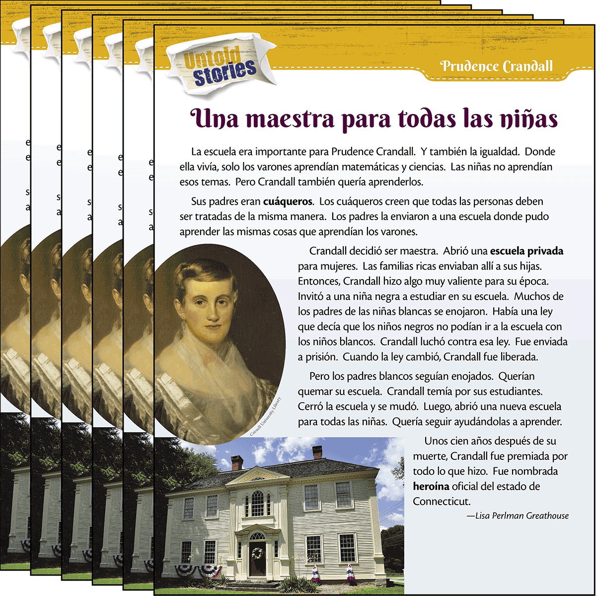 Prudence Crandall: Una maestra para todas las niñas 6-Pack