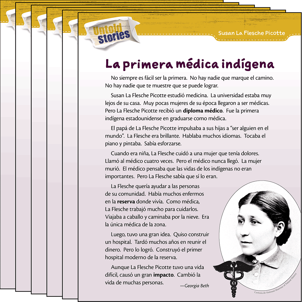 Susan La Flesche Picotte: La primera médica indígena 6-Pack