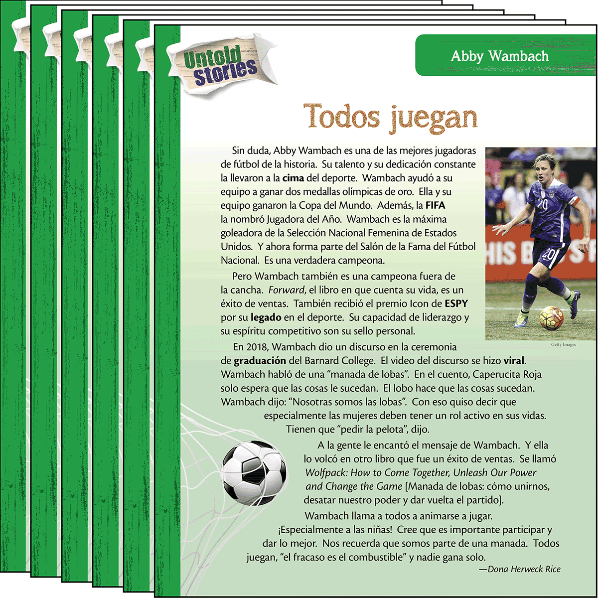 Abby Wambach: Todos juegan 6-Pack