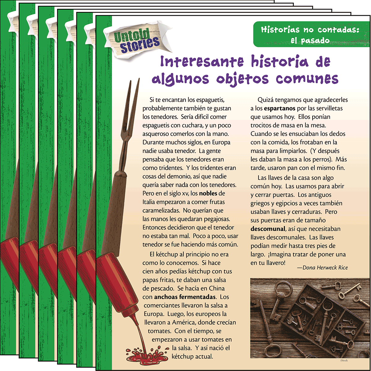 Historias no contadas: el pasado: Interesante historia de algunos objetos comunes 6-Pack