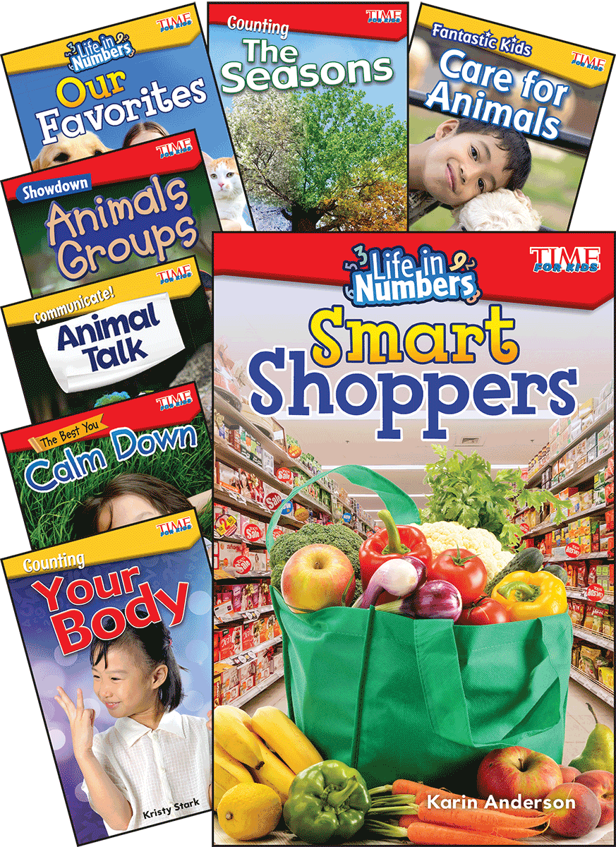 TIME FOR KIDS Math/Science Grades K-1, 8-Book Set