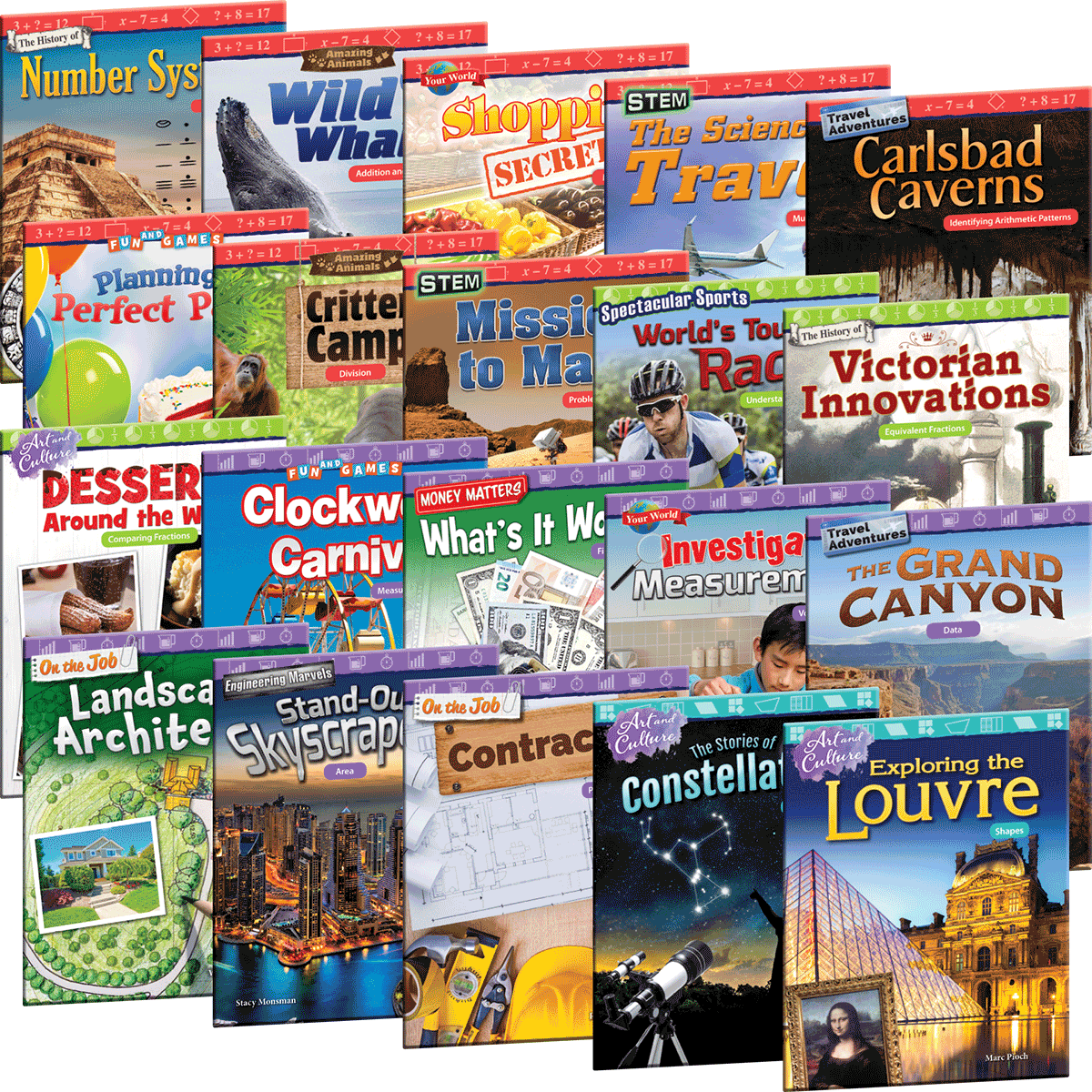 Mathematics Readers, 2nd Edition Grade 3 6-Book Collection (20 Titles, 120 Readers)