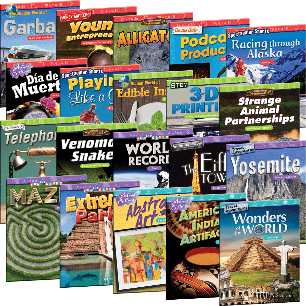 Mathematics Readers, 2nd Edition Grade 4 6-Book Collection (20 Titles, 120 Readers)