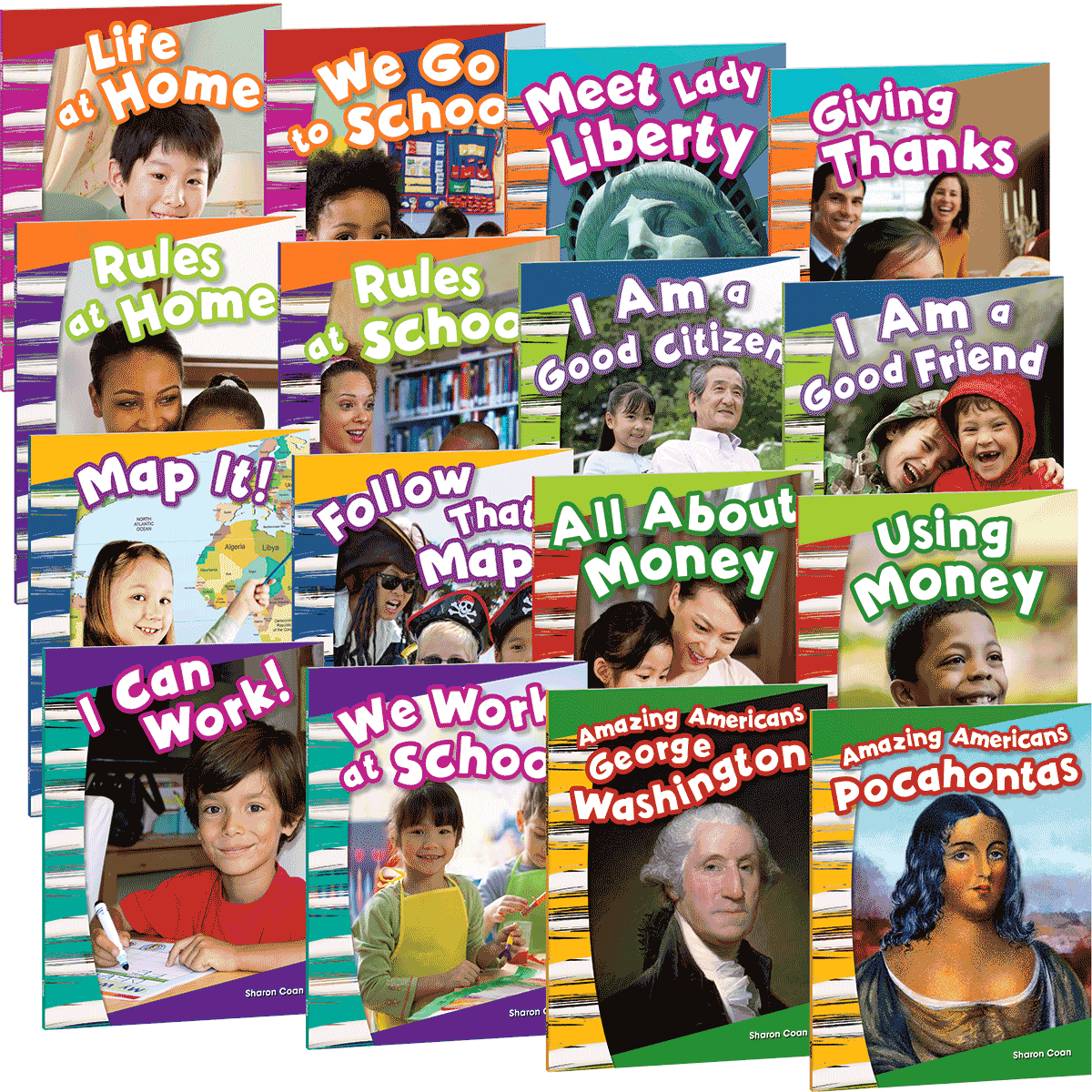 Primary Source Readers Grade K 6-Pack Collection (16 Titles, 96 Readers)