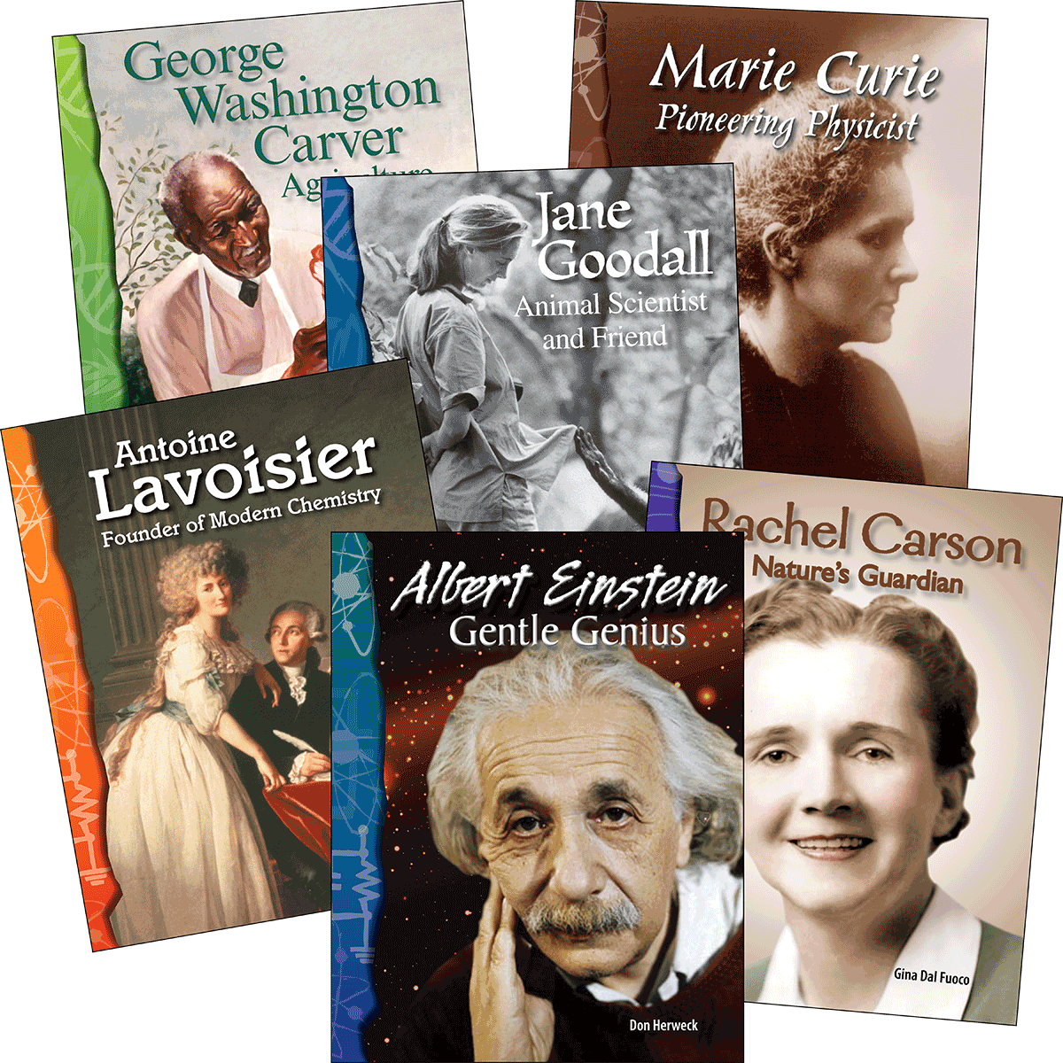 Science Readers Biographies 6-Pack Collection (24 Titles, 144 Readers)