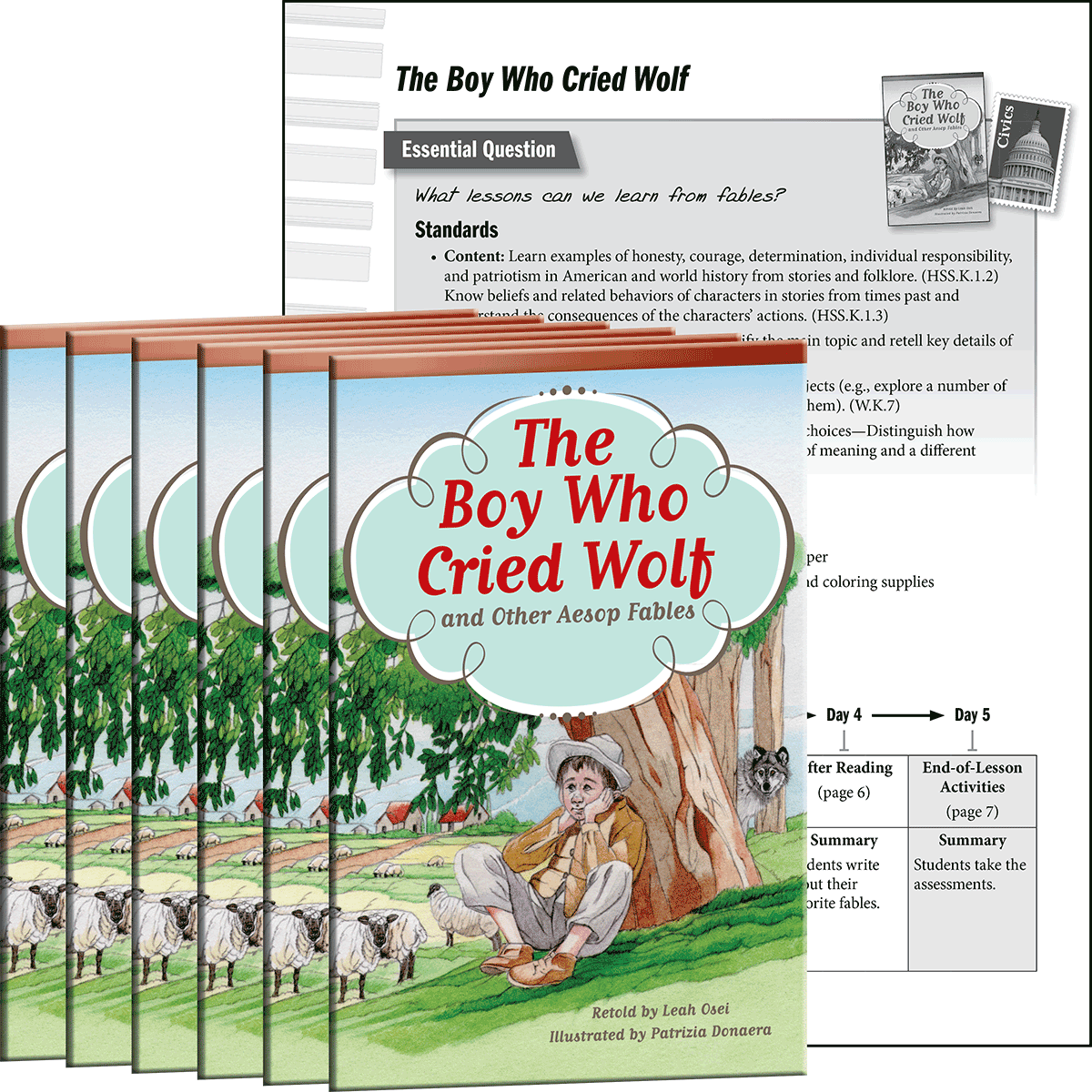 The Boy Who Cried Wolf and Other Aesop Fables 6-Pack for California