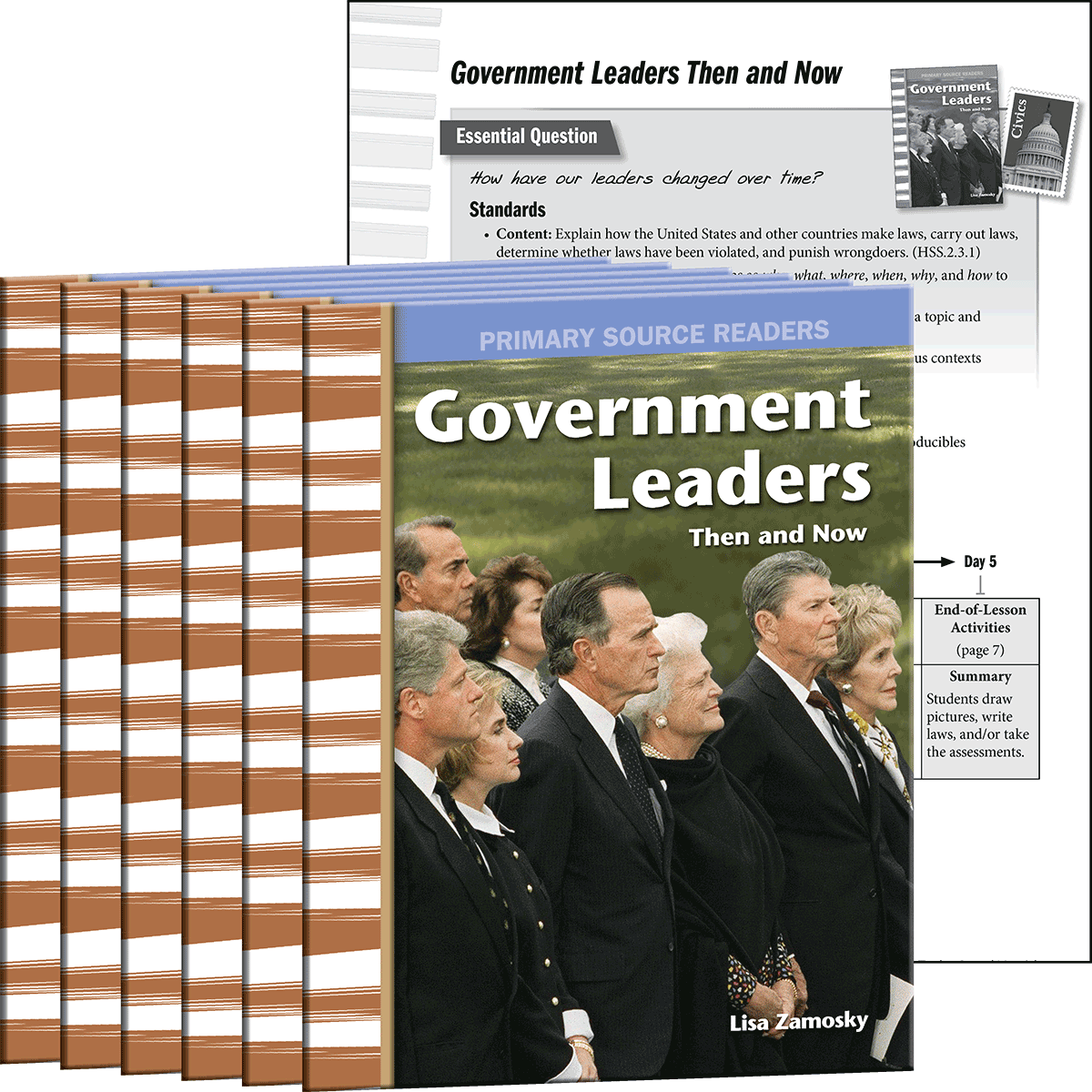 Government Leaders Then and Now 6-Pack for California