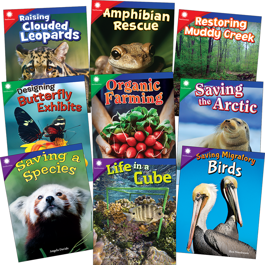 Smithsonian Informational Text: Animals & Ecosystems Grades 3-5: 9-Book Set