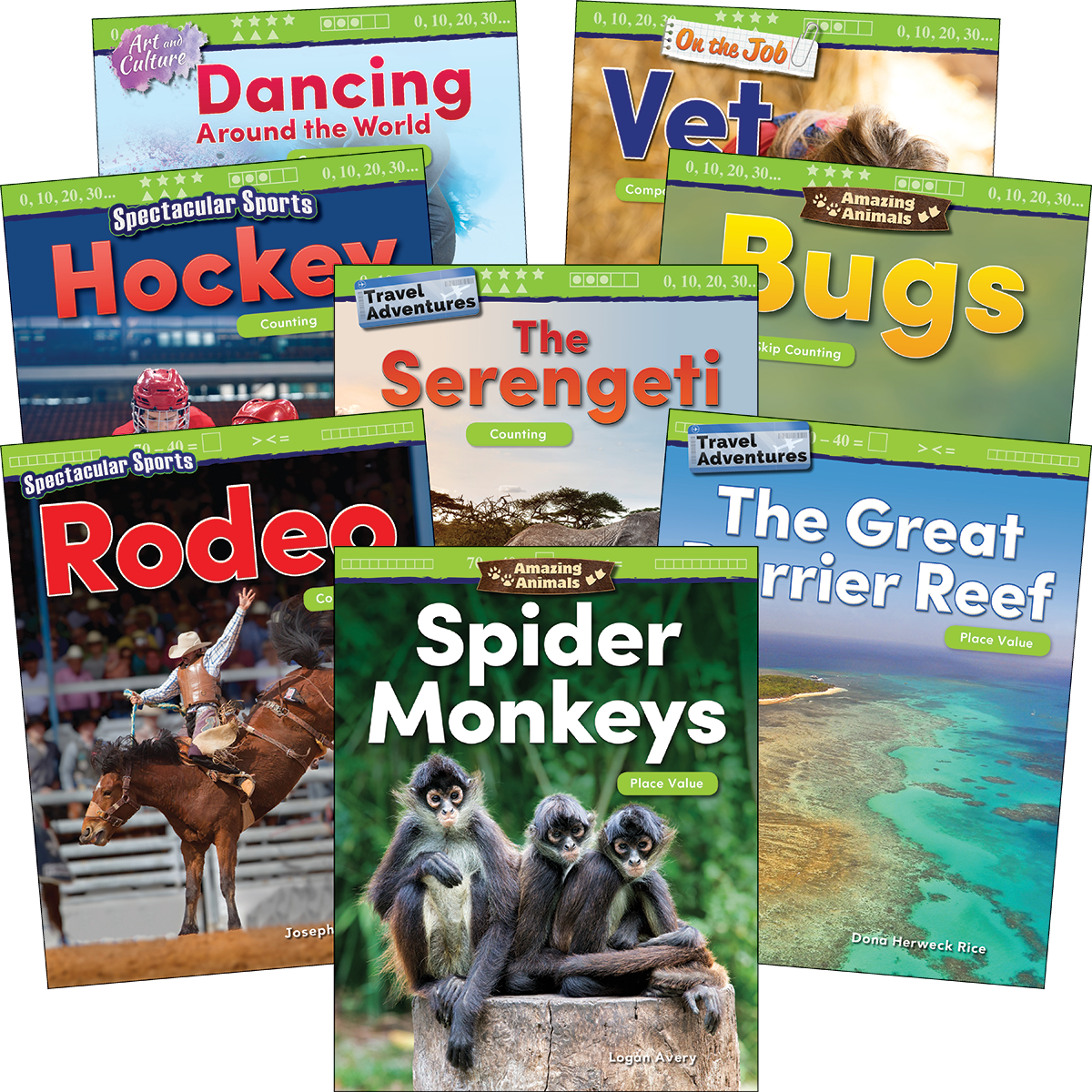 Numbers & Counting: Grades K-1 (8-Book Set)