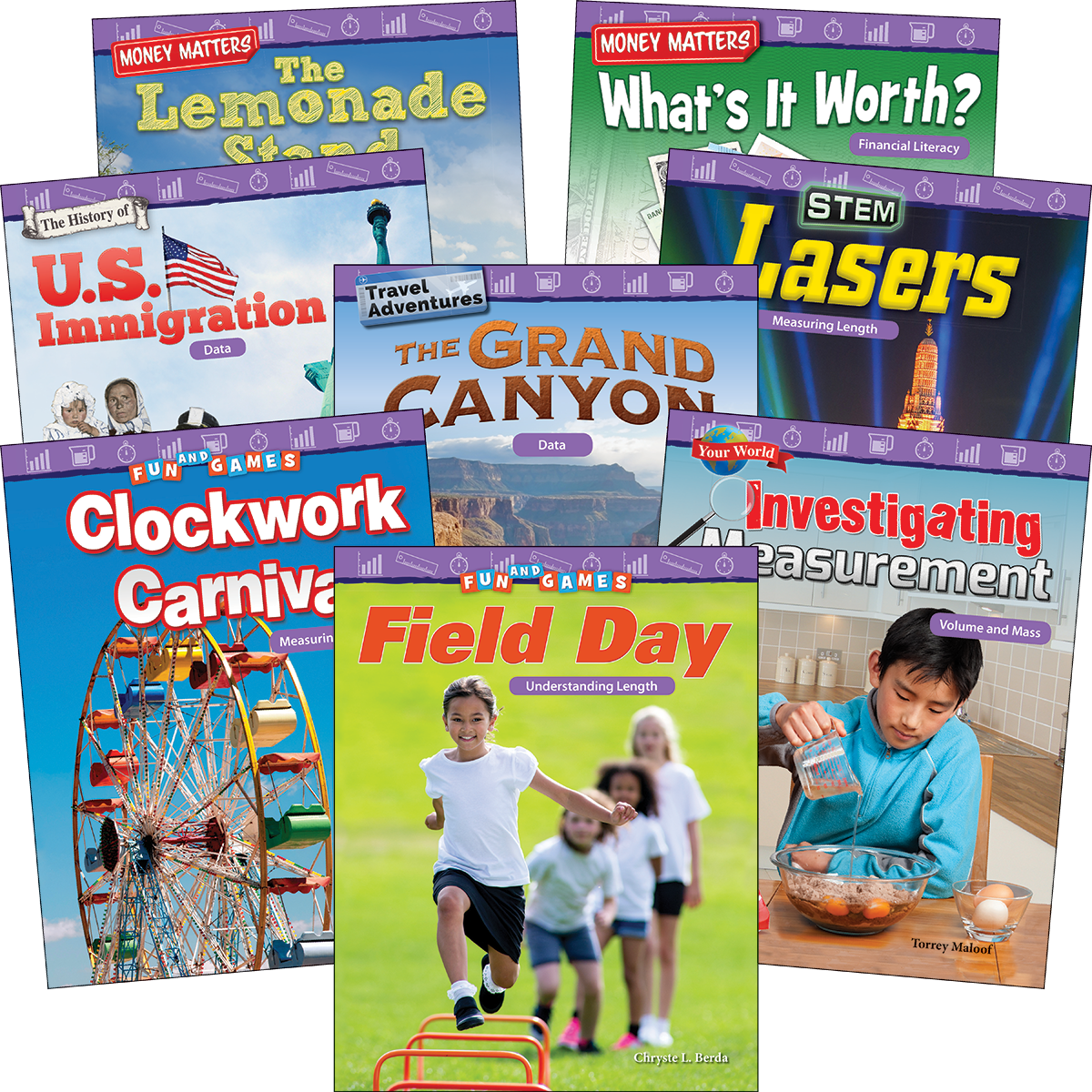 Measurement and Data: Grades 2-3 (8-Book Set)
