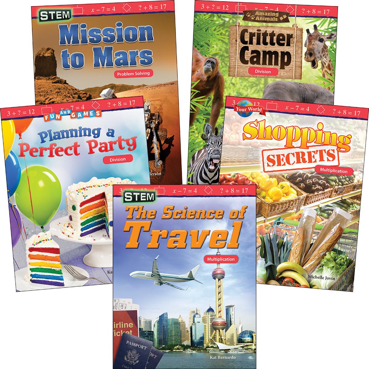 Multiplication & Division: Grades 3-5 (5-Book Set)