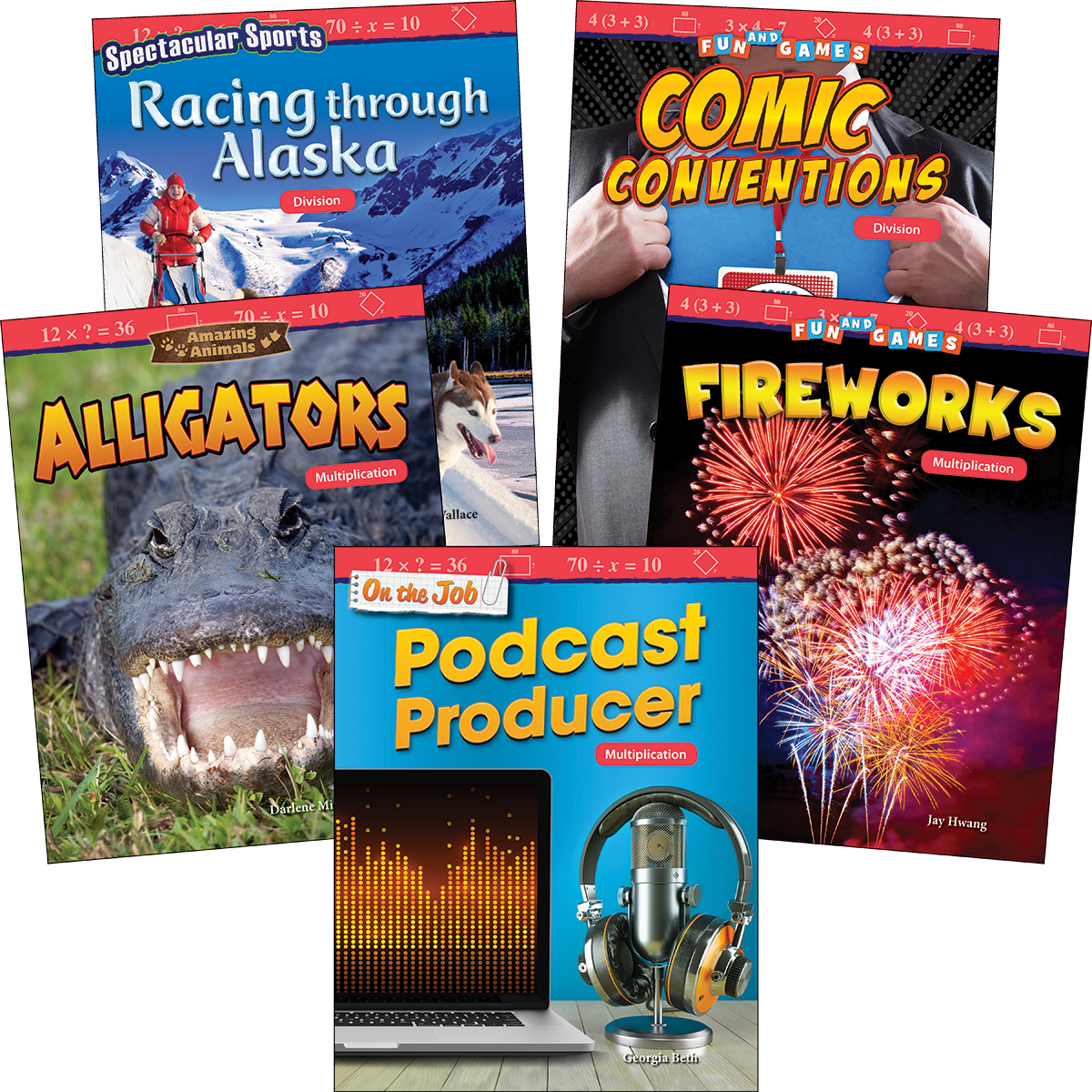 Multiplication & Division: Grades 4-5 (5-Book Set)