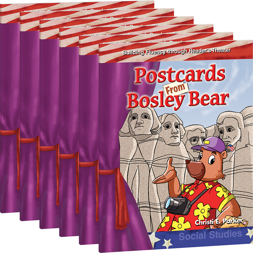 Postcards from Bosley the Bear  6-Pack
