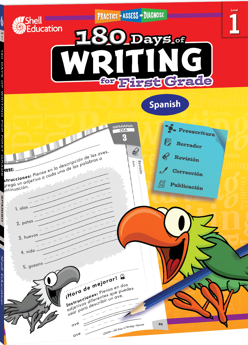 180 Days™: Writing for First Grade (Spanish)